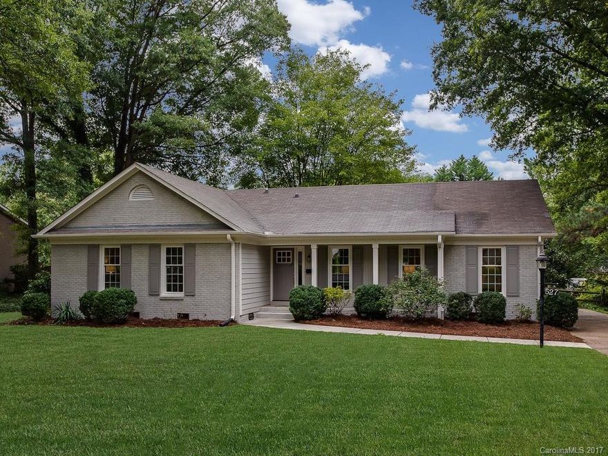 Beautifully updated throughout! This charming (painted) brick ranch in Sherwood Forest is situated on a mature lot with fenced backyard. Formal Living opens to Dining Room. Kitchen opens to Family Room and features white shaker cabinets, granite countertops, tile backsplash and stainless steel appliances. Family Room has a wet bar, large fireplace and glass doors leading to new deck. New concrete walkway, windows and front porch. Move right in!