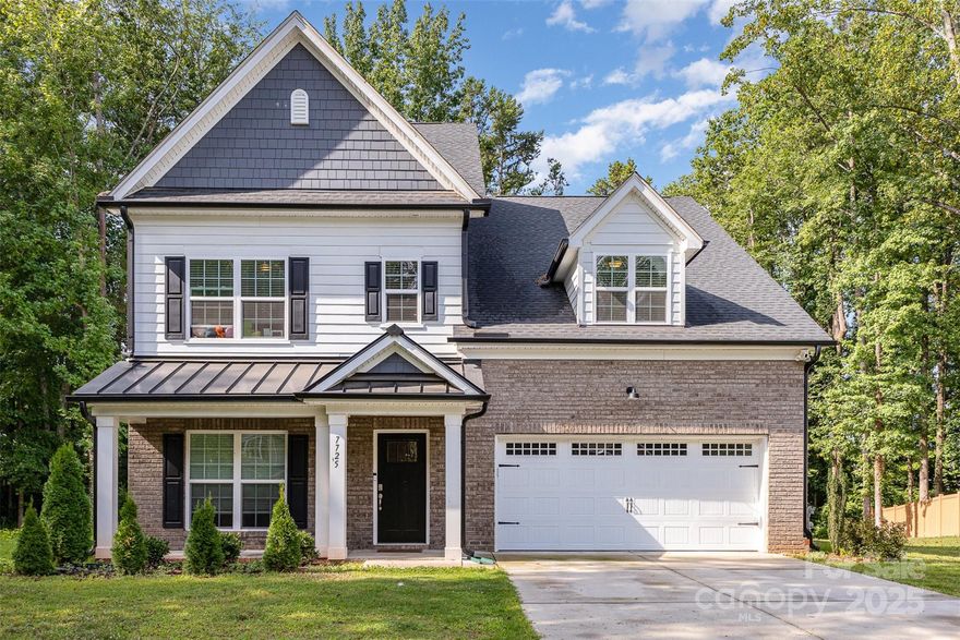 $20,000 towards closing costs for interest rate permanent buydown with preferred lender or 100% Financing Program! Contact the preferred lender to see if you qualify. Beautiful brick and James Hardie sided home. Spacious 5 bedrooms, 3 full bathrooms, 1 half bathroom with additional Office. Craftsman-style trim package includes 5-panel interior doors, Wainscot in Foyer and Dining Room, Cove molding on entire first floor. 9' ceilings on Main Floor. Gourmet kitchen with white cabinetry, quartz countertops, island with cabinets, stainless steel gas cook top, wall oven with convection microwave combo, stainless steel hood. Mudroom area with dropzone bench and cubbies. Primary Suite with double vanities, tile shower walls and free standing tub. All bathrooms (excluding Powder Room) include white cabinetry, quartz countertops, and tile flooring. Entire first floor has beautiful laminate hardwood - wide plank floors. 2-Car Garage and extendeddriveway with plenty of parking!