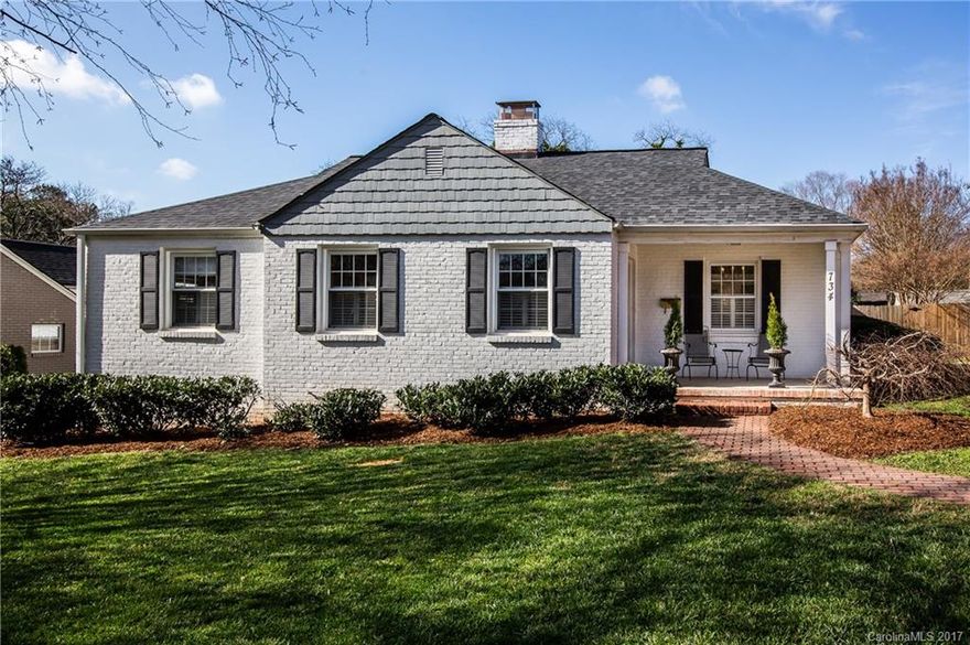 Classic painted brick ranch in sought-after Sedgefield!  Great layout with both casual & formal living spaces & loads of natural light. Featuring crown molding throughout, neutral paint colors, wood flooring, updated bathrooms, an open kitchen with stainless steel appliances & a large private lot with attractive landscaping.  Welcome home!