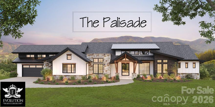 Experience the Perfect Blend of Mountain Charm & Modern Style in this Beautifully Designed Luxury Home by Rentfrow Designs & built by Evolution Premier Builders. Located Just Minutes to Denver Shopping, Eateries & Amenities. The Palisades Model boasts over 6,100 sq ft of Heated Living Area, Soaring 24’ Vaulted Ceilings in Great Room with 10’ ceilings throughout the remainder living area while offering a  Walk in Scullery, Chefs Kitchen with Pro Series Commercial Grade SS Kitchen Appliances (including 69” Fridge/Freezer), 2 x 60” Modern Linear Fireplaces located in the Great Room & Basement, Drop Zone, Primary Bedroom & Guest Suite on Main w Bath ensuite, & Abundant Windows for Natural Lighting.  Bonus Room/6th Bed located above garage with Full Bath & Private Access.  Spacious Walk-Out Basement for Multi-Generational Living Includes  a Game Room, Golf Simulator located off the Theatre Room, 3 Guest Suites/2 Full Baths & Kitchenette with Bar as well as 464 sq ft of Unheated Storage Area. Finished Room Over Garage is ideal for a Bed/Bonus and offers a Full Bath Exterior. Features Include Dutch Quality Stone Veneer, Trex Composite Decking, Stained Pine Ceilings in Covered Outdoor Areas & a 3 Car Garage!  Heavily Milled & Extensive Trim Packages, 7.5” European White Oak site Finished Hardwoods, Walk In Closets & a Laundry Room on Main & Basement.   Rinnai Tankless Water Heater,  High Performance Window Package, High Efficiency HVAC System, Radiant Barrier Roof Deck & 12” Thick Basement Wall are just a handful of Builder Quality Examples.  Every detail of this Custom Home has been Covered & is a Perfect Match for Executive Style Living! Estimated Build Finish is December 2026.