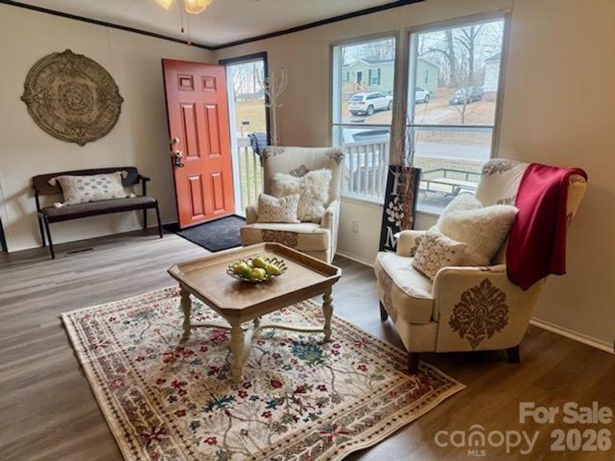 Fresh Doublewide built in 2001. 3 bedrooms, 2 baths. 1056 Sq Ft. Located on a quiet, dead end street. Clean and Move-In Ready!