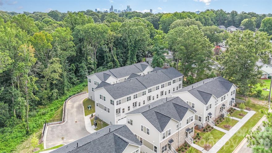 Stunning quality in this new construction townhome with a TWO CAR garage. Easy commute to and from Uptown Charlotte, Sound End, and Charlotte's west side. Be amazed at the level of finishes at this price! High end construction with no detail left undone. Beautiful quartz countertops, LVP flooring, shaker style cabinets. Upgraded plumbing and lighting fixtures throughout accentuate each room. Stainless steel appliance package with fridge included. Come discover Westerly Hills- a growing pocket of Charlotte’s West side where new construction and commercial developments are plentiful. This home qualifies for a special loan program with up to $20K in lender credits to be used toward a rate buy down, closing costs, or down payment. They offer up to 100% financing with no PMI. There are no rental restrictions in this community. HOA covers water, trash, lawn maintenance & common area maintenance.