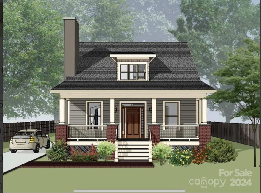 UNDER CONSTRUCTION in finishing phase. PLEASE be careful on site! Aiming to be completed by mid to late February. This adorable 4 bedroom, 2 bath home is a dream! Located on a corner lot, walk up onto the covered front porch and step indoors onto the beautiful LVP flooring throughout all main living areas. Cozy great room with nice OPEN floor plan! Stunning kitchen fit for entertaining with HUGE kitchen island, granite countertops, and breakfast bar. Dining area has awesome views into the backyard. Split bedroom plan with primary on the main. Primary suite hosts a walk in closet and bathroom with granite vanity and tub/shower combo! Upstairs: 3 Bedrooms that are each ample in size, laundry closet, and additional full bath connected to a bedroom. Come see this AWESOME floor plan today! This is a new plan. We do not have finished photos yet.