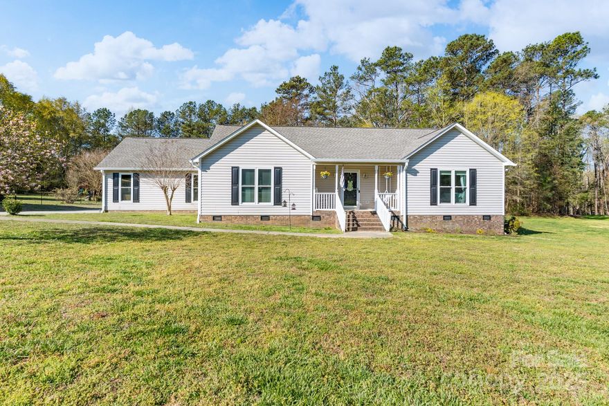 This one level beauty has been well-loved and maintained by the original owners, but is ready to welcome new buyers. The amazing kitchen is sure to impress you with white cabinets, granite countertops, and stainless appliances. The large dining area provides a fabulous space to entertain in conjunction with the spacious family room. Make sure you check out the primary suite with an updated shower that is a welcomed addition. Two other graciously sized bedrooms and a full bath complete the main living area. Outdoor living takes on a life of its own with the large deck and gazebo on the back of the house overlooking the fabulous backyard. An attached double garage is a bonus that you will enjoy with space for parking and storage. Recent updates include: roof/gutters/moisture barrier (2024), windows/well pump/filter system/deck (2023), kitchen/primary bath (2022).  Located on an acre in a quiet, peaceful neighborhood with no HOA, this one will check off the boxes on your list!