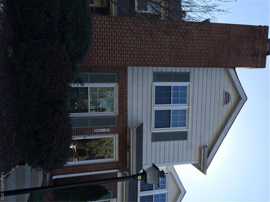 Freshly painted unit throughout (including kitchen cabinets, closets, pantry & laundry); hardwood stairs & up hall; powder room downstairs; new wood laminate floors downstairs; new carpet upstairs; 2" faux wood blinds; under stairs storage; full baths in bedrooms (1 shower/1 garden tub); enclosed brick patio w/large brick planter for planting herbs, small vegetable or flower garden; unfinished storage room on patio; conveniently located between Ballantyne & South Park... easy access to I-485.