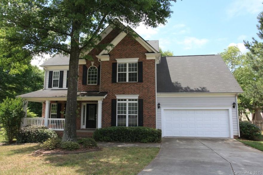 In the Crown Harbor community, this 4 bedroom home features over 2400 square feet of living space. Cherry-stained hardwood floors in the two-story foyer flow through the formal dining room and are met by the large ceramic kitchen tile. Light Corian counter tops and cherry-stained cabinetry accentuated by black appliances. All bedrooms are located on the second floor. Fully fenced in back yard with is fully fenced with mature trees and boasts an oversized, multi-tiered back deck.