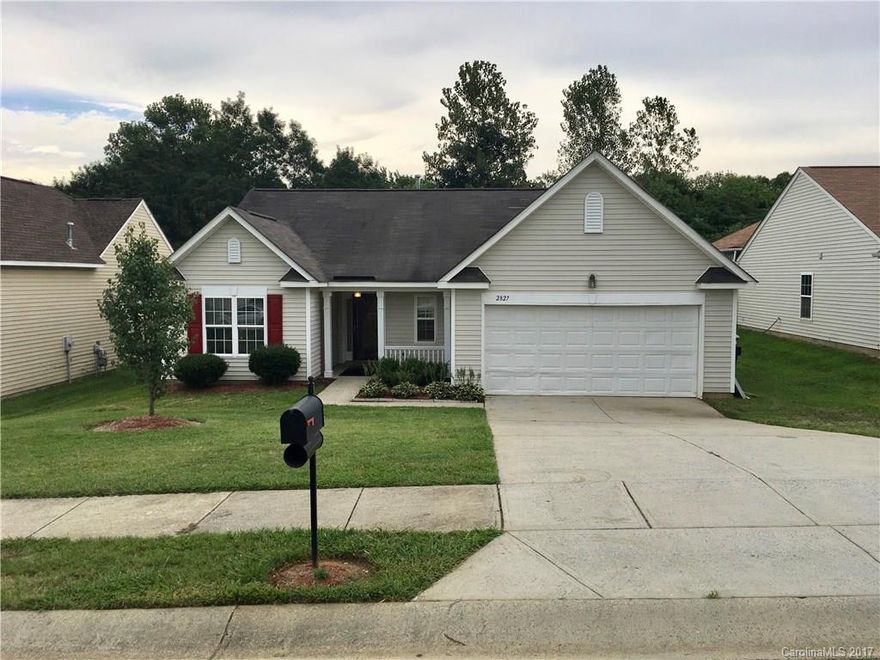 Great potential in a fantastic neighborhood. Conveniently located near i-77, i-485, and minutes from multiple shopping centers. Looking for first time buyers or investors. Three bedroom, two bathroom, split ranch floor plan with lots of natural light. Fireplace in Great Room, just needs a little TLC and is looking for a new owner. Will not last!!!