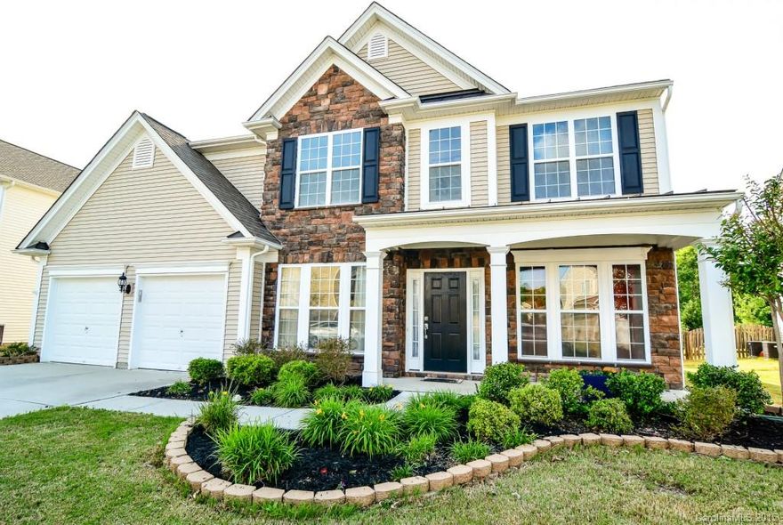 ***Open floor plan!***Two story great room, gourmet cabinets, granite counters, wet bar in dining room, office/study with french doors, fenced backyard with patio and fire pit. Custom shades remain with sale. Refrigerator to remain.