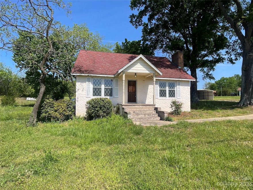 Investor special!! 3 bedroom 1 bath on 2.9 acres in Casar.  Home needs some TLC but has tons of potential!  Large kitchen with plenty of cabinets.  Additional room can be made into an office.  Primary bedroom on main floor. Replacement windows downstairs.  Storage building with enclosed carport.  Mature trees for plenty of shade.  Home is being sold AS-IS.