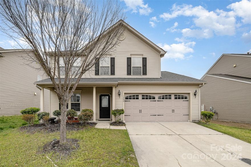 Welcome home to Hampton Village! Enjoy all the amenities including a pool & playground area. This is a very will maintained interior and exterior property with an open floor plan! Step into the foyer/flex space. Back to the family room & off to the SPACIOUS kitchen which is equipped with beautiful cabinet space, stainless steel appliances and granite countertops. The kitchen overlooks into the dining area showcasing a vaulted ceiling & natural light. Enjoy 3 bedrooms an open loft with surround sound & 2 full baths on the 2nd floor. The home also has a tankless water heater and a spacious laundry room. Washer and Dryer do not convey.