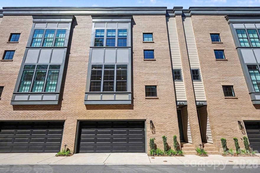 Discover unmatched style and convenience in this beautifully crafted brownstone-inspired townhome located in the sought-after Madison Park neighborhood. The first level welcomes you with a two-car side-by-side garage offering abundant storage, plus a private bedroom with full bath and a covered patio perfect for quiet outdoor relaxation.
Ascend the custom steel-railed hardwood staircase to the main living level, where open-concept living and dining spaces center around a large kitchen island—ideal for entertaining. French doors lead to a covered balcony, extending your living space outdoors.
The third level hosts a generous primary suite complete with a spa-like bath and a large walk-in closet, along with a well-appointed secondary bedroom featuring its own private bath.
Thoughtful upgrades include site-finished hardwood floors, a gas range with chimney hood, quartz countertops, and shaker-style soft-close cabinetry. Only 18 townhomes in this rare complex, come check it out today!