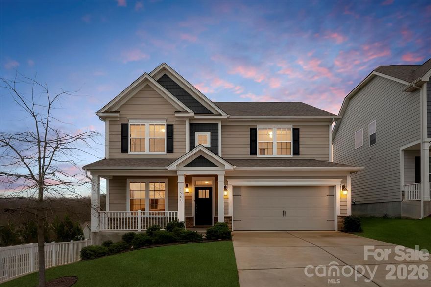 **1/31 open house has been rescheduled for 2/7.** Welcome to 1565 Cambria Court, a well-maintained 4-bedroom, 3-bath home situated on a corner lot in the desirable Cypress Point community of Lake Wylie. Built in 2020, this home offers over 3,100 square feet of thoughtfully designed living space. The main level features an open-concept layout with LVP flooring, a spacious great room with fireplace, and a well-appointed kitchen with granite countertops, a large island, pantry, and butler’s pantry connecting to the dining area. A convenient drop zone greets you as you enter from the garage. A main-level bedroom and full bath provide excellent flexibility for guests or a home office. Upstairs, the large primary suite includes a tray ceiling, a sitting area, an expansive walk-in closet, and a spa-like bath with garden tub and tiled shower. Two additional bedrooms, a full bath, a oversized loft, and upper-level laundry complete the second floor. Additional features include solar panels, a tankless gas water heater, and a fully fenced backyard. Community amenities include a clubhouse, fitness center, outdoor pool, playground, sidewalks, and streetlights. Conveniently located near shopping, dining, and major roadways. Schedule your showing today.
