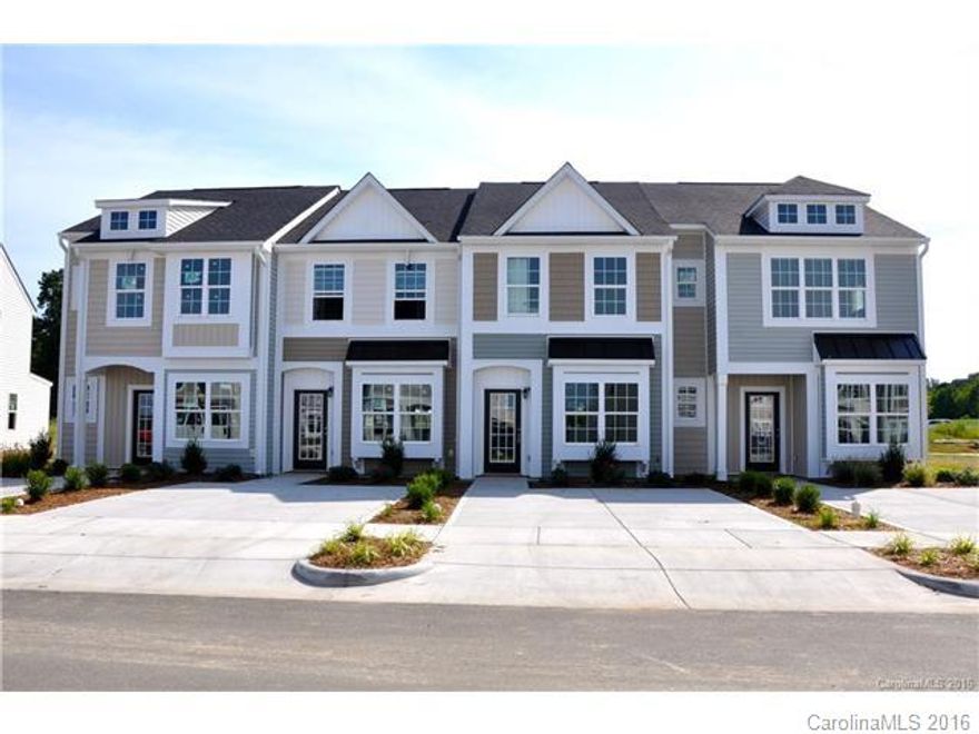 CHARMING New Construction Ashford Floor Plan Middle Unit Townhome in Concord's BEAUTIFUL NEW Development, Settler's Landing! Includes hardwoods on entire main floor, granite, crown molding, tall ceilings throughout, home warranty, etc.!!! INCREDIBLE location close to Charlotte Motor Speedway, Concord Mills, and I-85! The QUALITY of these homes is unbeatable for the price! Pictures on this listing are of the model home, but this unit does not come furnished. These gorgeous homes are selling fast!
