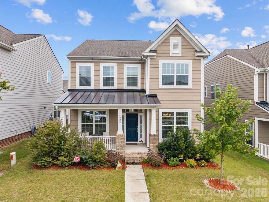 Welcome to Cameron Creek, amenity-rich community.  Sip your morning coffee in the lovely fully fenced backyard adjoining the detached garage. Enjoy plenty of living space and hardwoods throughout the main floor and a study with french doors next to foyer. An open floorplan with views of the breakfast area and family room, and a huge kitchen island perfect for entertaining guests. Large loft space centered in the 2nd floor inext the owner's suite and two other bedrooms. This home has so much charm, not to mention the top rated shools and the short commute to shopping and I-77. 















It's truly a must-see.