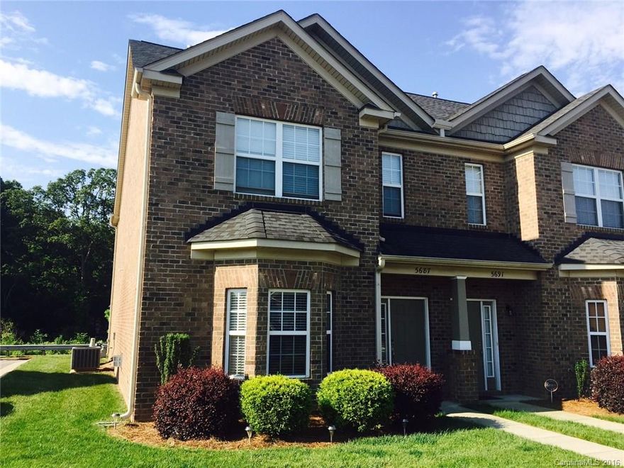 Location location location!! Beautiful Condo in Cabarrus County!! This one is a MUST SEE!! Hardwood floors downstairs, open floorplan, ALL APPLIANCES INCLUDED, two huge master bedrooms upstairs. You will not be disappointed with this townhome. Plenty of amenities within walking distance, seconds from 485 highway, minimal traffic. This one is a winner! Come see this property today, it won't be available long! Tenant to verify schools.