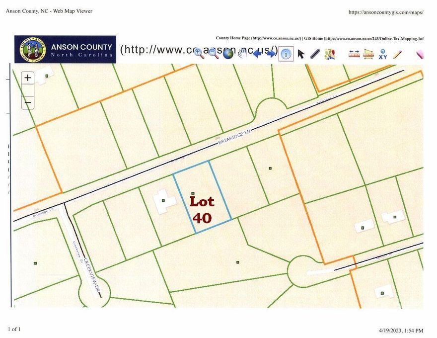 LOTS IN ANSON COUNTY WITH NO CITY TAXES but close to town & highways. LOTS available from 1/2 acre to 2.25 acres. Restrictions that keep the neighborhood appearance conforming, neat & reasonably priced. One story restrictions; 1450+heated sf . ;2 story 1100 on main, total 1800 sf. Utilities, septic tank & county water. Restrictions attached under supporting documents. Lot 9 is .572 acre.