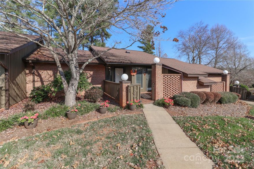 Walk in to this lovely property ready to make memories. One of the few in the neighborhood with a basement and garage attached. Pretty foyer leads to a large living room with a deck, well appointed eat in kitchen (refrigerator new in 2022, Microwave 2023, Dishwasher 2023) with a door to the patio, nice dining area, primary and bedroom 2 on main floor with 2 bathrooms, steps lead to downstairs den, full bath, flex room that could be a 3rd bedroom (no closet), storage/work room, easy access to mechanical room and garage with additional work bench area. Lots of outdoor space with front patio, deck and back porch on lower level. Private location in the back of the subdivision. You don't want to miss this opportunity. Water heater approximately 2 years old. Plumbing under paved parking lot has all been redone to everyone's meter and the parking lot will be paved April 2026 with no assessments or dues change per homeowner, back drive will be paved in 2027.