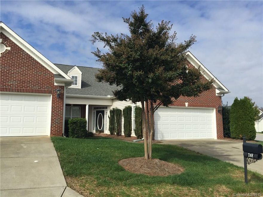 Nice 2 bedroom end unit townhome with 2 car garage.