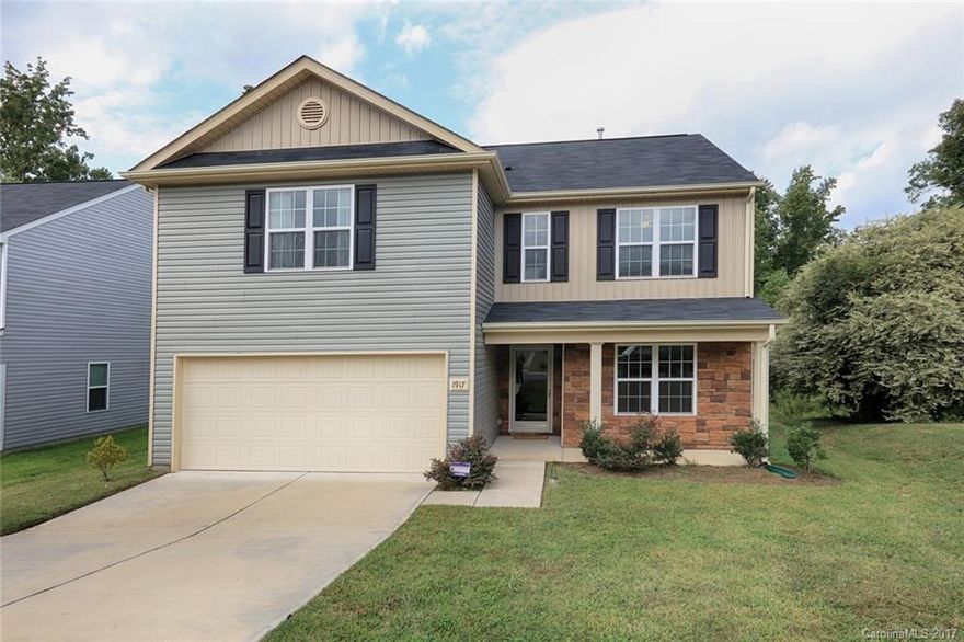 Great home in Elizabeth Oaks! Open floor plan - great for entertaining. Kitchen overlooks large great room – & has an extended breakfast bar, abundant dark wood cabinetry, walk in pantry & butler pantry. Master has XL walk in closet, dual sink vanities, & soaking tub/shower combo. All secondary bedrooms are large enough for king bed! Alarm system. Home is on a cul de sac street & shows like new construction. Ideally located, less than 15 minutes to Uptown, Northlake Mall, UNCC, & Concord Mills!