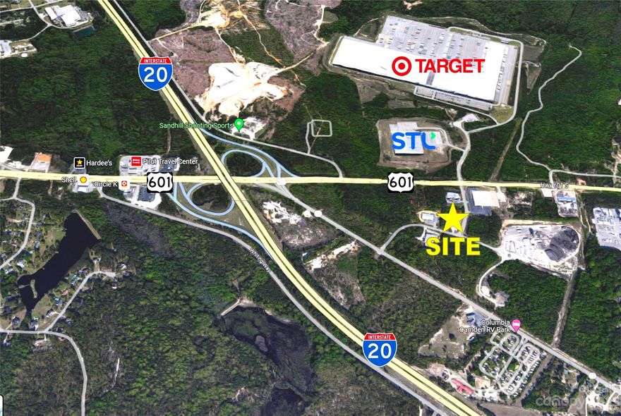 Great fenced Industrial location in Kershaw County Industrial Park on 2.57 acres. Growing Industrial area off of I-20 Exit 92, Hwy 601. Building 1. 583sq ft. features Office, Shower, Bathroom; Building 2. features 695sq ft. Electrical, Shop; Building 3. 926sq ft. features Office, Conference Room, Bathroom, Lab & Storage Room. Utility features include 3 phase, 4 wire, sixty cycles, 277/480. 1500 Amp service with main panel. Shop has two Transformers with panels attached. Kershaw County Public Utilities Wastewater Discharge Permit 20k/day. Discharge Permit is Transferable per County Engineer. 15,000 sq ft. containment basin. Att Fiber Internet. Dominion has gas at the fence and is ready to install when needed. Phase I available by request.
