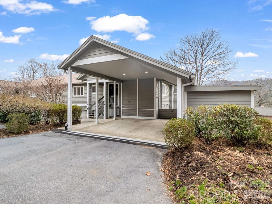 Beautiful move-in-ready end unit, ground floor, 2-bedroom condominium in Flat Rock’s prestigious Kenmure community. New LVP floors and paint, all appliances included, plus a generator! 

Ideal for full-time living, part-time use, or rental income (short-term rentals of 1 week+ allowed with sports club membership). Split bedroom layout for privacy, central screened porch with mountain views, and more. 

The spacious kitchen is equipped with stainless steel appliances and has a private breakfast area. Sunlit living room features a gas fireplace, built-ins, mountain and golf course views, and patio access. The primary suite has patio access. Close to Carl Sandburg, Flat Rock Playhouse, and the Village of Flat Rock with shops and restaurants. Located close to the gate and clubhouse amenities, with no steep hills to climb to get there.  Don't miss out, make your appointment today!