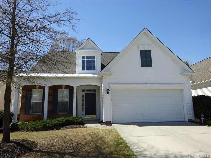 Highly desirable 3 bedroom 3 bath floor plan in South Charlotte.  Features include new roof, attached 2 car garage, master suite on main level, one guest bedroom on main level, formal dining room with hardwood floors, center island in kitchen, vaulted ceiling in great room, gas logs fireplace, laundry on main level, second level with one guest bedroom with full bathroom and huge loft area that overlooks great room, large screened porch overlooks private back yard, & inground irrigation system.