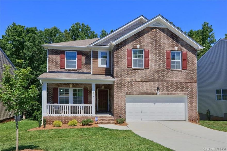 Fantastic opportunity for a brand new home on cul de sac in desirable Lake Wylie's Mill Creek Falls community. Enjoy outdoor living on the over sized covered deck overlooking tranquil wooded backyard. 5th bedroom and full bath on main level. Gourmet kitchen with pantry, granite counters, staggered cabinets & tile back-splash.Owners retreat is spacious, master bath has garden tub and dual sinks  Community features Olympic size pool, tennis, walking trails, pond, playground, and clubhouse.