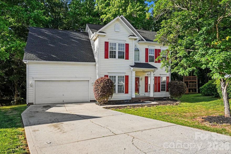 This 4-bedroom, 2.5-bathroom home offers a versatile layout and practical features designed for modern convenience. The main floor provides a traditional flow with a dedicated dining room and family room, while the 2-car garage ensures ample parking and storage. Upstairs, you’ll find a flexible living space that can serve as either a large bonus room or a fourth bedroom, complete with its own closet for maximum utility.

The upper level is designed for efficiency, featuring a conveniently located upstairs laundry room, saving you trips up and down the stairs. The secondary full bathroom is well-appointed with a tub/shower combo and a single vanity sink. Outside, the property is perfect for relaxation and hobbies, boasting a spacious back deck that overlooks a well-maintained yard, complete with a functional lawn shed for additional equipment storage.