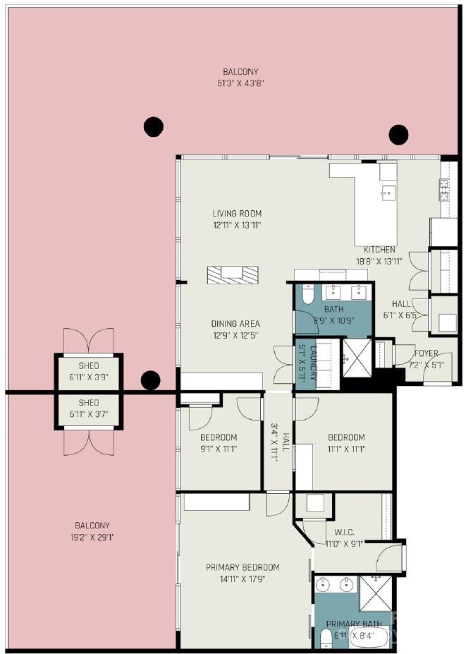 Charlotte, North Carolina 28203, United States, 3 Bedrooms Bedrooms, ,2 BathroomsBathrooms,Residential,Active,105430
