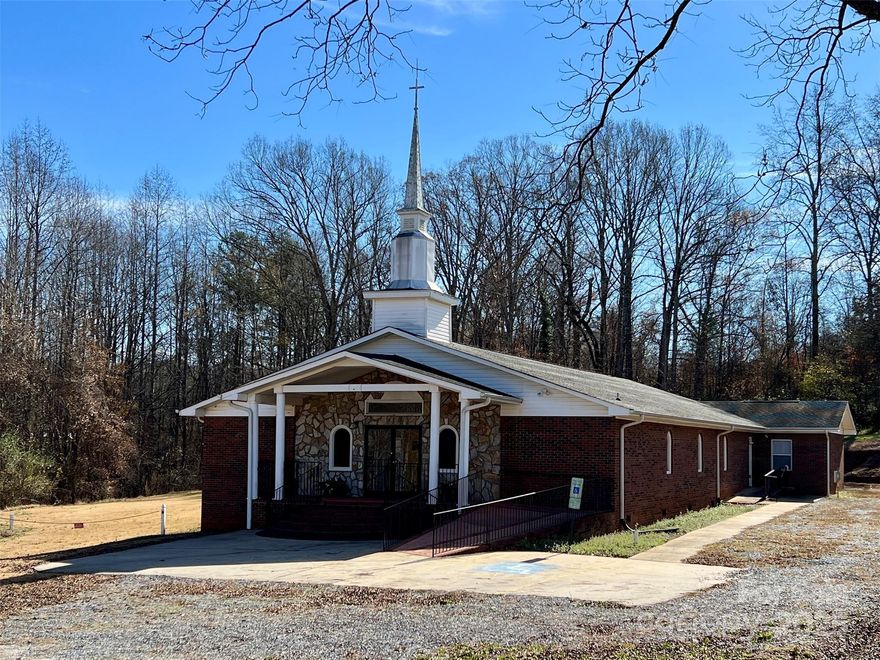 Single story building includes 3 private offices 1 large conference or training room and 5 restrooms. Located on Highway 18/S Lafayette Street with strong visibility and traffic counts. Approximately 1,653 SF cinderblock former church structure remains on site. A small stream is located on a portion of the property. Residential/Corridor Protection (R/CP) zoning. Buyer to verify permitted uses. Priced below tax value.
