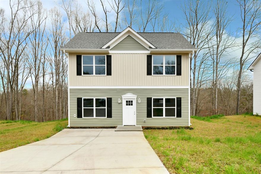 Don't miss this Brand New Home! When you walk in you will immediately notice the spacious downstairs with an open floor plan. Head upstairs to see the nice bedroom layout and don't forget to take in the awesome view of the creek. This home has a wooded and peaceful back yard and is located on a nice and quiet street.