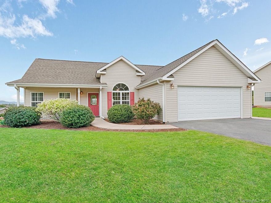 Immaculately cared for with tons of natural light & year round mountain views.  Open floor plan & space for multi use purposes.  Bright & airy sunroom can be used as an office, sitting room, TV room, playroom.  Dining area can be used for formal dining or an extra sitting area.  One level living & terrific value in fabulous Weaverville.
