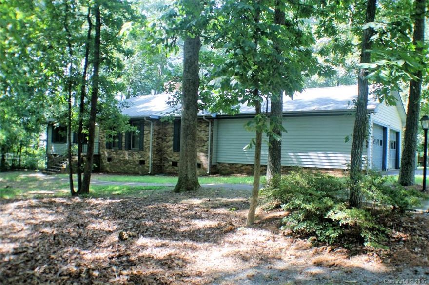 Great location only minutes to shopping and dining in Ballantyne, Fort Mill & Indian Land - Spacious all brick Ranch home in desirable BLACK HORSE RUN. Home features 3 bedrooms and 2 full baths, formal living room, formal dining room, a spacious eat-in kitchen with tons of cabinet space. Large family room with a beautiful brick, wood burning fireplace! This home sits on 1 acre of land with a private backyard, gazebo, work shop or detached garage. "Home Sold As Is - Chimney Sold As Is"