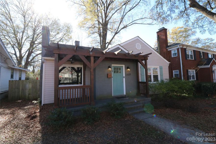 Beautifully updated bungalow in Charlotte!!  Granite counters, fresh appliances, and spacious rooms await you.  Fenced back yard and large mature trees.  Great space to enjoy your morning coffee or after work wind down beverage either on front or back porch!  Don't miss this wonderful home.