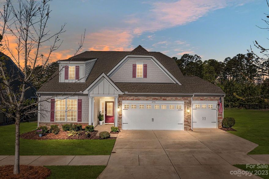 Everything On Your List! Treed Private Back Yard & non-buildable lot next door! 3 Car Garage! Wide Plank Hdwd Flrs! Moldings-First Flr except Laundry & Baths! Gourmet Kit w/Quartz Counters, Large Island w/Single Bowl Sink! Dbl Wall Convect Ovens, Gas Range! Espresso Cabinets w/Designer Hardware! Under Counter Lighting! Subway Tiled Backsplash! Spacious Brkfst Rm! French Doors added to Flex Rm! "Bumped Out" Family Rm for additional Square Feet! Door added to Access Sun Porch! Sun Porch w/"Eze-Breeze" Windows & Porcelain Tiled Floors! Gas Fireplace w/Blower. Customized Larger Mantle & Trim Work! Newer Light Fixtures! Oversized Primary Bedroom w/ Fan and Sitting Room! Fabulous Primary Bath w/ Frameless Shower Door, Tiled Shower with Tiled Accent. Framed Mirrors. Newer Light Fixtures. Customized Staircase enhanced w/ Moldings and Wood Treads! Upper Level Bonus Room & Bedroom.   "Black out" Blinds in most rooms. Tankless Water Heater! Full Yard Irrigation! Extended Patio and Landscaping!