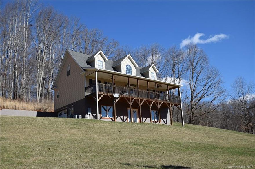 Peaceful serenity abounds at this incredible home almost at the end of a beautiful mountain road! Wow mountain views from almost every angle on the property! Perfectly situated for all day southern exposure! Open kitchen and dining room! Master and laundry on main level. Upstairs has bonus family room, adorable craft room, 2 huge bedrooms + a full bath! Unfinished basement is ready for whatever you need! Perfect for workshop, garage, or storage! The possibilities are endless in these hills! :)