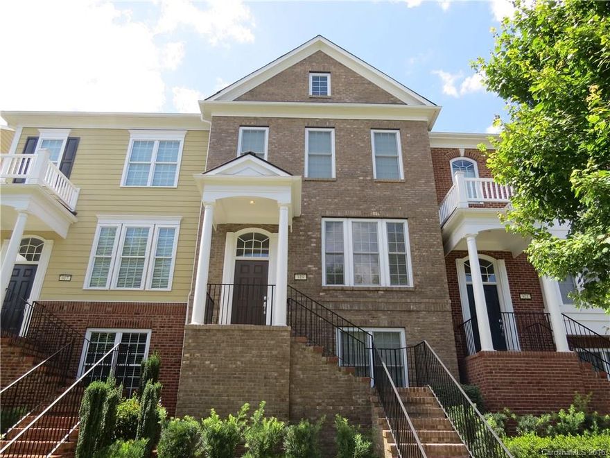 Beautiful brick Townhome in Baxter Village just minutes from all the amenities, shopping, restaurants, and parks. Hardwoods on main, gourmet kitchen w/island, granite countertops, tile backsplash, and stainless appliances. Downstairs features 3rd bedroom/office with private bath, and entrance to 2-car garage. Upstairs features two master bedrooms with private bathrooms and laundry closet in hallway between.Enjoy the pool, tennis, walking trails, parks & more! Available Now