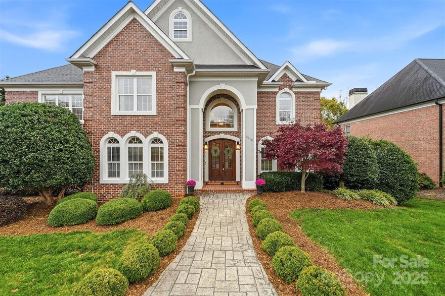 GOVERNOR'S HARBOUR!  Luxurious, Lake Hickory access location in the upscale neighborhood of Governor's Harbour!  This custom-built executive style home features grandeur elegance throughout.  The opulent entryway shows an elegant open foyer with curved banister staircase that sets the stage for the details this home offers.  Ascending ceilings, incredible two-story great room with a stunning, stacked-stone floor to ceiling fireplace. Marvelous gourmet kitchen is open to the dining area and features high-end appliances, abundant custom cabinetry, expanding countertop space, gorgeous granite topped island, & a spacious walk-in pantry.  This home has 2 Master bedrooms - Upstairs:  A magnificent master suite with tray ceiling, updated luxury bath with tiled shower, soaking tub, walk-in closet.  2 additional bedrooms both with private baths and walk in closets.   Laundry room is located upstairs with the 3 bedrooms 3 baths plus it has a sink and hanging racks for additional storage.   Main level living offers a second master bedroom with private full bath, separate shower and jetted tub, walk in closet.  You also have an office space off the foyer - that could be used as office/ bedroom or library.  The formal living room and formal dining room feature heavy moldings and hardwood flooring.  The upper level shows a beautiful landing area overlooking the great room. Ample space is available in the oversized walk-out basement that features a bedroom, full bath, recreation & sitting area. AMAZING outdoor living space on the beautiful, private covered porch. You will spend hours here relaxing by your wood burning stone fireplace (also has gas hook ups if you wish to install gas logs in the outdoor fireplace). Natural gas line installed for BBQ grill on the main deck.  Home has irrigation system (5 zones), also there is an invisible fence.