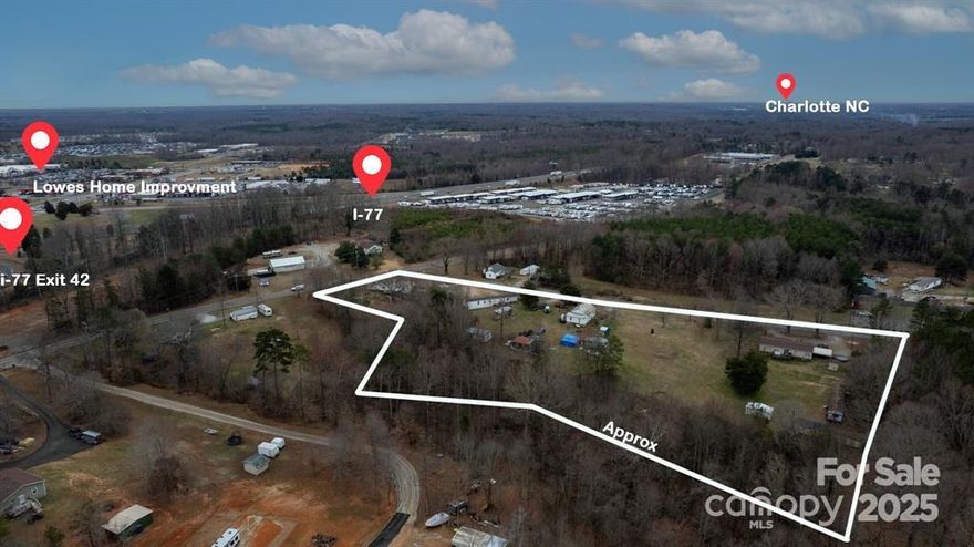 This rare 5.9-acre property is the kind of opportunity that smart investors look for but seldom find. Perfectly positioned just 1 mile from I-77 and less than 15 minutes from Lake Norman State Park, this location combines strong rental demand with long-term development flexibility. Two existing income-producing homes—116 & 128 Lipe Rd—will convey at closing, allowing the next owner to begin collecting rental income immediately. With well and septic already in place and the majority of the acreage cleared, the site offers the ideal foundation for expanding with additional units or holding for future commercial use.

The property’s Neighborhood Business (NB) zoning is a key advantage, providing a rare level of flexibility. The county allows the current residential use to continue, enabling investors to build their portfolio without rezoning hurdles. Over time, the property can be repositioned for commercial or mixed-use development, offering multiple paths for future appreciation and increased cash flow. This combination of immediate income and long-term upside makes the property uniquely positioned for both buy-and-hold investors and strategic developers.

Its location further amplifies its value. With quick highway access, the property is within easy reach of local employers, recreation, and major commuter routes—an attractive setup for both long-term tenants and future commercial tenants. Whether your strategy is to add additional rental units, hold the land as values rise, or transition to a larger-scale development project, this acreage gives you the flexibility to move at your own pace and on your own timeline.

Opportunities like this don’t come around often: income on day one, infrastructure already in place, and zoning that works with your vision, not against it. Investors searching for a property that checks both the “cash flow” and “growth potential” boxes won’t want to miss this. Schedule a private tour and imagine the possibilities this 5.9-acre investment can bring to your portfolio.