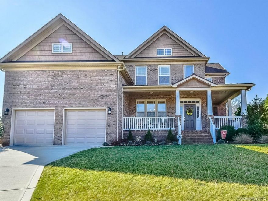 Must see home in fantastic condition!  Meticulously maintained with open floor plan.  Hardwoods on main level, island in kitchen. Bedroom and full bath on main level.  Upstairs has 3 bedrooms plus bonus room.  Huge master bedroom with sitting area.  Great master closet.  Laundry room is on 2nd floor.  Wonderful location within Satterfiled - cul de sac lot.  Fenced in back yard.  Great full brick home for the money!