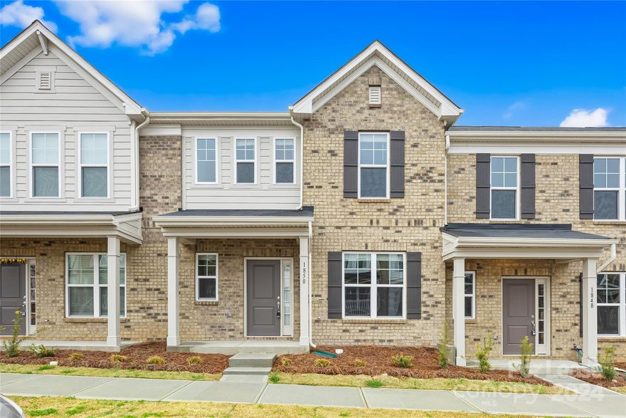 Brand NEW energy-efficient 2 story Townhome located in Odell Corners is Available Now! Open floor plan with family room, oversized chef's kitchen and covered rear patio on the main floor with 1 car rear-entry garage. Master bedroom with stand-in shower and walk in closet. Two additional bedrooms, full bath, and laundry room complete the upper level. Cool Grey Cabinets, quartz countertops, stainless-steel appliances, tile backsplash. Community amenities include a playground. Located in a very desirable location, 10 minutes away from all shopping and dining options near Concord Mills Mall, I-85 and I-485.

Electricity is tenant's responsibility. Water bill and HOA fees will be paid by the owner. Washer, Dryer, Refrigerator are included in rent. Every tenant above 18 years will require credit/background check/proof of funds/application fee.