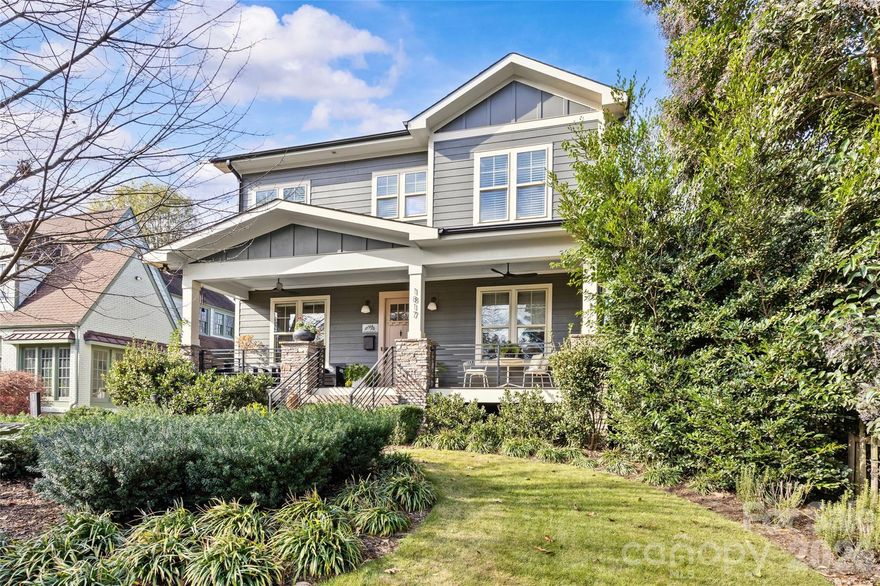 Just a short stroll—less than three-quarters of a mile—from the heart of Plaza Midwood, this home delivers the lifestyle everyone wants: walkable, welcoming, and effortlessly elevated. From quiet mornings on the covered front porch to evenings spent poolside or entertaining on the rear porch, every space is designed to be lived in and enjoyed. Inside, hardwood floors throughout and bespoke light fixtures set a warm, curated tone. The chef’s kitchen anchors the home, equipped with a 46" Wolf cooktop and wall oven, Sub-Zero refrigerator, and generous workspace—perfect for casual dinners or hosting friends before heading into Midwood. With four bedrooms, three baths, and a dedicated office, the layout offers flexibility for work-from-home days, guests, and everyday life. The primary suite feels like a true retreat, featuring a spa-inspired bath with soaking tub, oversized shower, and a huge walk-in closet designed to keep life beautifully organized. Out back, the resort-style pool becomes the backdrop for weekends, gatherings, and summer nights, while the two-car garage adds everyday ease. Stylish, comfortable, and ideally located, 1817 Nassau Boulevard isn’t just a home—it’s a Plaza Midwood lifestyle.