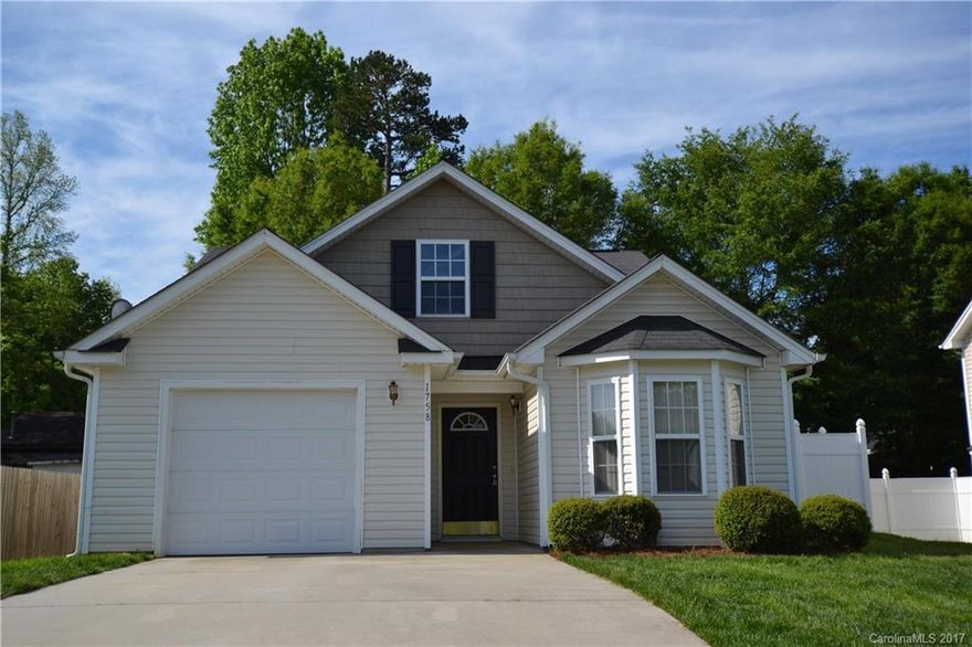 Adorable 3 Bedroom Ranch with Great Room with stone fireplace and soaring ceilings, Lg. Master Suite, Master Bath w/Garden Tub and Separate Shower, 2 secondary bedrooms with shared bath, Fenced in Back yard. Adorable.
