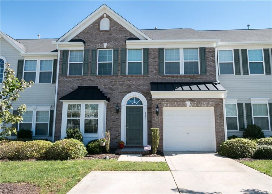 MOTIVATED SELLERS! Spotless townhome w/many upgrades; granite counters, hardwood & tile flooring on main level, & multi-purpose sunroom. Open floor plan is great for entertaining. The spacious master bedroom has dual closets, tray ceiling, separate tub & shower. The patio backs up to a wooded natural area for privacy.  Restaurants & shopping are nearby.  Just minutes away is I-77 allowing for a quick commute.  Kids go to Fort Mill schools-rated 9 or 10 & low HOA fees & SC taxes.