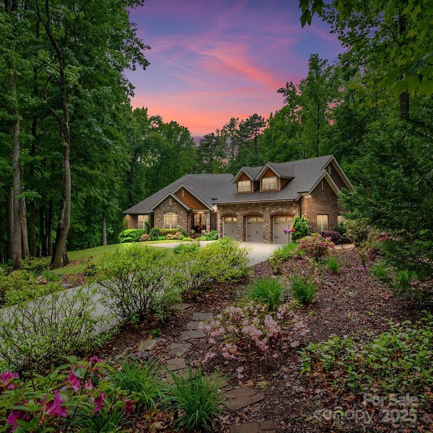 Rare custom built estate on premium home site of 5.7 acres minutes from Ballantyne. This luxurious move in ready home with unmatched privacy has a freshly painted interior, 3664 Sq, 1.5 levels 3 BR & 3.5 BA & gorgeous new floors! Upon entering guests are greeted by a warm, open & sophisticated ambiance. Features include 9'/10' ceilings, a study/office, a dining room that can accommodate 8, open vaulted ceiling in family room and luxurious covered rear patio. Gourmet kitchen w/custom cherry cabinets, granite CT, Bosch/Electrolux appliances. Large owners BR offers spectacular views, custom built walk in closet, owners bath has travertine flooring, new seamless shower + cast iron tub. Both guest suites are spacious. One has attached bath & features granite countertop & custom cabinetry. 2nd level Bonus Room is stunning in design and a family fave! Further highlights Zoysia Sod, Ledge Stone/Brick, composite cedar shake & fascia accents, engineered roof & floor trusses, sealed crawl space