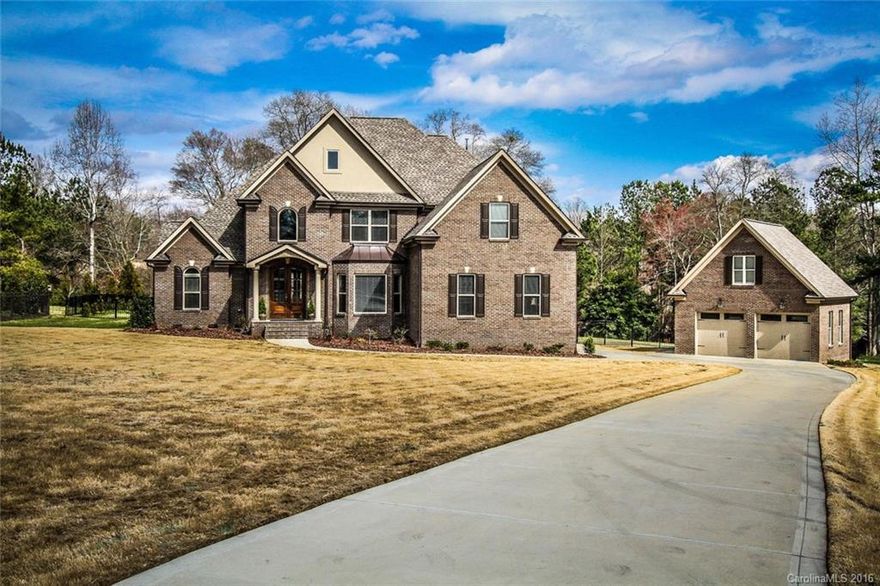 Located on quiet culdesac in estate neighborhood, this beautifully appointed full brick waterfront home shows like a model Inviting open plan is ideal for entertaining.Features include hrdwoods, granite, cathedral ceilings,gourmet kitchen w/stainless appliances,luxurious 1st floor master w/French doors opening to patio, tons of storage &more!Private,fenced backyard overlooks trees&private pond frontage.Enjoy serenity while having grocery,library, drugstore& future commercial just 4.5 miles away!