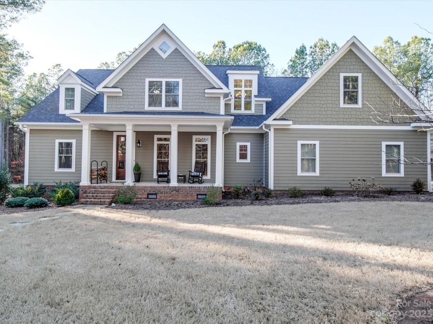 Welcome to Clover! If you are looking for a nice farm style home located on 38.3+/- Acres then this may be the property for you!  This Custom Built, 1.5 Story with Fiber cement siding has approximately 3483 heated square feet and features 4 Bedrooms, Recreation Room, Bonus Room, and 4 Bathrooms. Attached 2 Car Garage and Detached 2 Car garage. Hardwood flooring in the Foyer, Dining Room, Great Room, Kitchen and Breakfast Room. Split Bedroom plan on the main floor. Vaulted ceilings in the Great Room and Master Bedroom.  Wonderful kitchen with an electric built in oven and propane stove/oven, range hood, dishwasher, disposal, island/breakfast bar and walk-in pantry. Kitchen Appliances are stainless steel. Master suite features tile shower, whirlpool type tub, walk in closet and double sinks. There is a 2nd bedroom on the main floor that has its own full bathroom. Upstairs Bedrooms feature a shared bathroom in between them. Two Tank-less water heaters. This property has two active wells.