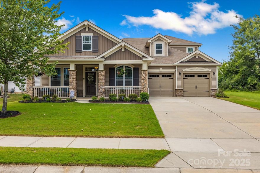 This inviting home offers an open floor plan designed for both comfort and entertaining. The spacious kitchen flows seamlessly into the living areas, creating the perfect space to gather with family and friends. The primary bedroom is conveniently located on the main floor, featuring plenty of space and comfort for everyday living. Upstairs, you’ll find a versatile loft, an additional bedroom, and a full bath—ideal for guests or a private retreat. Work from home with ease in the private office, enhanced with stylish French doors. Step outside to enjoy your fenced backyard that borders green space, providing both privacy and peaceful views. Evenings can be spent relaxing on the covered back porch, the perfect spot to relax after a long day. This community also features a sparkling pool, giving you resort-style living right at your doorstep. With its thoughtful layout, modern touches, and inviting outdoor amenities, this home has everything you’ve been looking for!