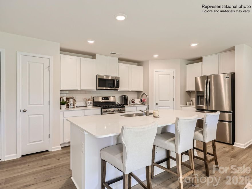This new two-story Crane floorplan was designed for optimum comfort and convenience. The first floor features an open family room that flows seamlessly to the kitchen and breakfast room, plus a two-car garage. The second floor hosts a versatile loft that adds shared living space and four restful bedrooms including a large owner’s suite. Plus, our signature Everything's Included program means you will get quartz or granite kitchen countertops, stainless steel appliances, luxury vinyl plank flooring on floor one,  and so much more at no extra cost! Sutton Village is conveniently located in Troutman, offering excellent outdoor recreation  at nearby Lake Norman State Park. Residents can enjoy a charming downtown area filled with ample shopping and dining options. Sutton Village is approximately a 40-minute drive to Uptown Charlotte, thanks to close proximity to I-77.