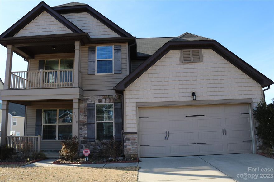 A Very Attractive Home with an Exceptional Kitchen featuring updated Stainless Steele Appliances, Granite Counter tops, 42" Mahony  Cabinets and Expansive Tiled  Back Splash. This home has an open floor plan with great room leading into designer kitchen and breakfast area. Dining Room accented with Chair , Crown and picture molding. Harwood floors on main except the bedroom and full bath on 1st level. Master bedroom has garden tub, separate shower with tile surround. Large loft / playroom on 2nd with access to covered porch. The oversize outdoor patio for entertaining, cookout or just enjoying the privacy fence of the backyard. Easy access to I485, 85, 77, Premium Outlets, CLT airport, and eateries. Available Now!